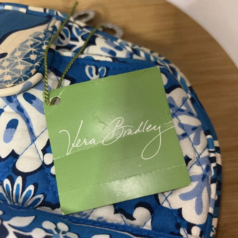 Vera‎ Bradley Blue Lagoon Pocket Cosmetic Bag NEW